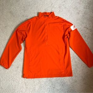 adidas climalite Long Sleeve Half zip orange pull over size Small mens